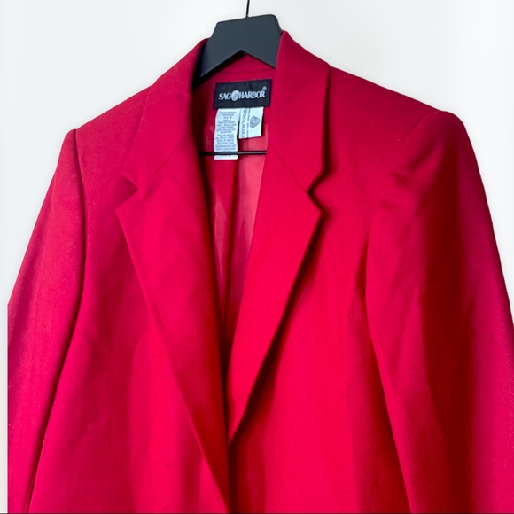 VTG Red Wool Blazer - Picture 4 of 4